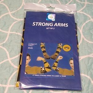 Mizzou Strong Arms Sleeves 17" Long Black & Gold